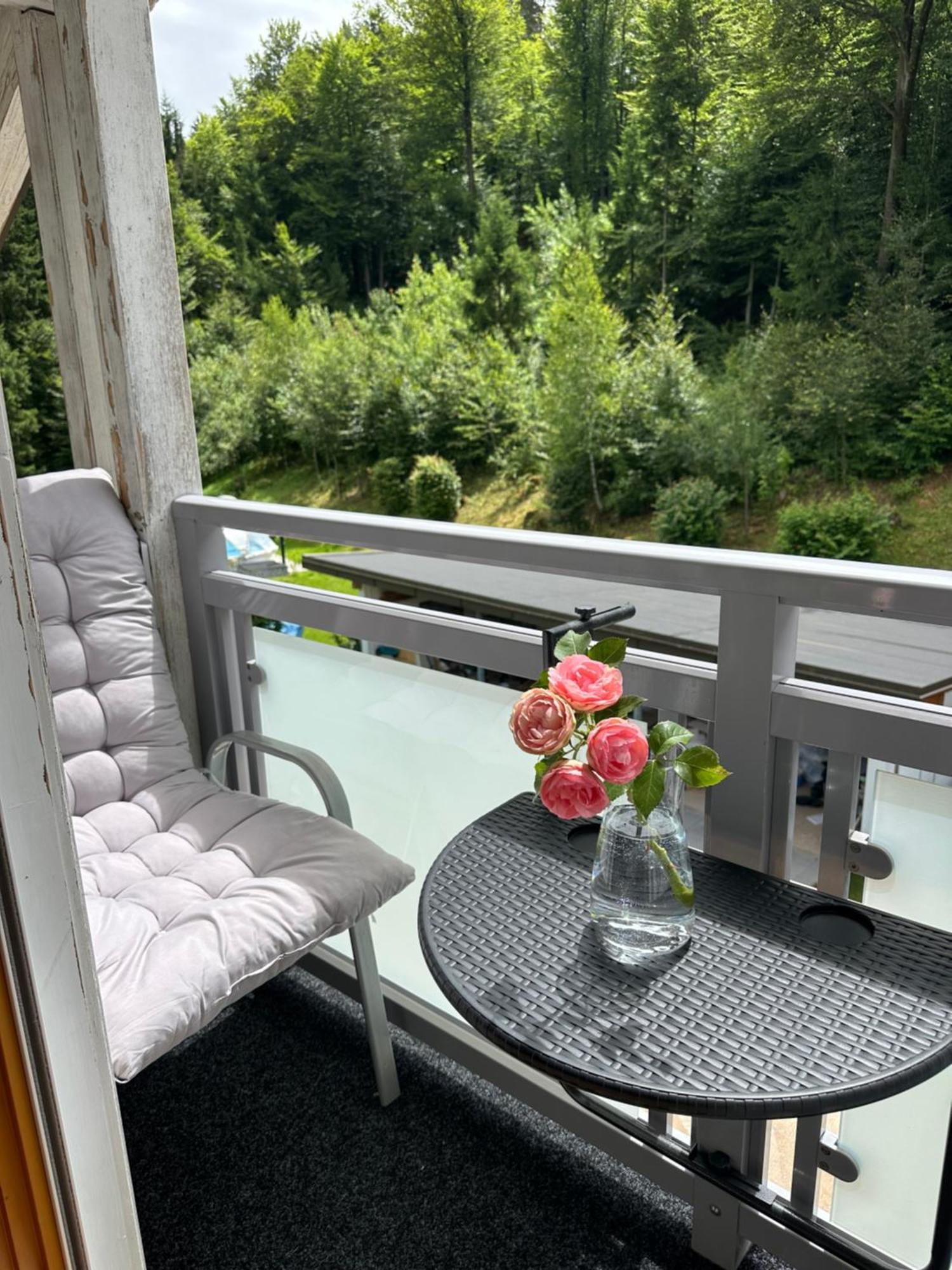 Ferienwohnung Waldblick, Faaker See Oberaichwald  Bagian luar foto