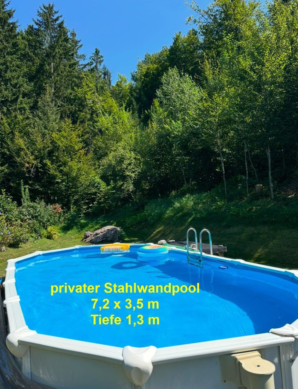 Ferienwohnung Waldblick, Faaker See Oberaichwald  Bagian luar foto